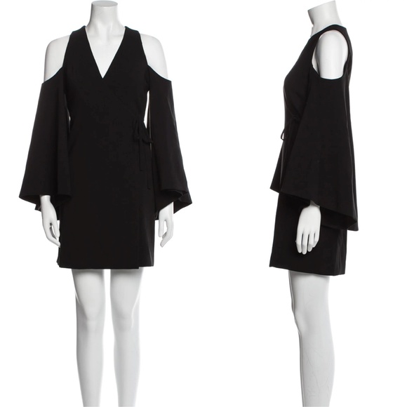 ALEXIS Tyra V-Neck Cold-Shoulder Crepe Dress - Picture 2 of 12